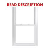 70 Series White Double Hung Low-E Vinyl Fin