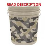 5 Gallon Tan Camo Bucket