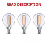 EcoSmart 40W EQ G16.5 LED 1 broken Dimmable 3 pac