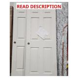 80x30 in white door frame