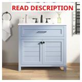 Hanna 36" Single Sink Vanity with Stone Top