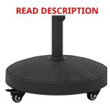 Wicker Style Resin Patio Umbrella Base Stand