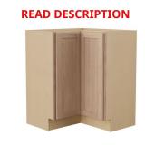 Sinclair 36W Corner Lazy Susan Base Cabinet