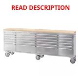 Heavy Duty 96" W Workbench with 24 Drawers