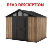 Signature Resin Shed with Oak 74 sq ft