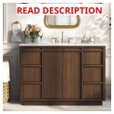 48" Vanity with Sink, Dark Brown