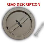 8 in. Steel Round Diffuser Damper in Brown