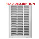 14 in. x 24 in. Steel Return Air Grille White
