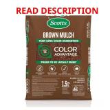 1 bag Earthgro Brown Mulch 1.5 cu ft
