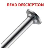 60 in. Aluminum Builders Shower Rod in Chrome