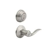 Tustin Satin Nickel Exterior Handle & Deadbolt