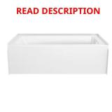 Classic 500 60" Right Drain Bathtub White