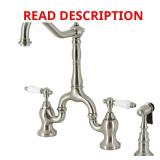Kingston KS775 Bridge Faucet Brushed Nickel