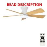 Dovanpaul 42 in. Beige Ceiling Fan Light