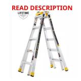 22 ft Aluminum Ladder, 300 lb