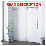 VIGO Elan Frameless Shower Door, Chrome