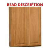 Hampton 30 in. Wall Kitchen Cabinet, Oak