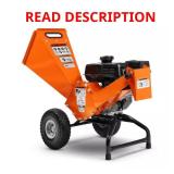 Compact Wood Chipper: 3-in Capacity, 7 HP
