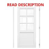 (2) @ 36x80 6-Lite Glass Left-Hand Door