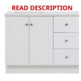 Bannister Bath Vanity, 42.5"W x 18.8"D, White