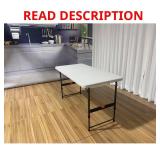 4 ft Almond/Bronze Dining Table   Seats 4