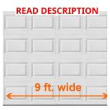 Classic Steel 9x7 Garage Door White