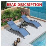 Patio Chaise Lounge Set