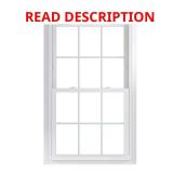 70 Series White Double Hung Window with Grids