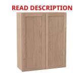 Sinclair 30 in. Wall Cabinet, Shaker Oak
