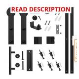 72 in. HD Sturdy Sliding Barn Door Hardware Kit (