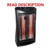 Living Zone 1500W Black Infrared Heater