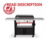 Slate LP Gas Flat Top Grill with Thermometer