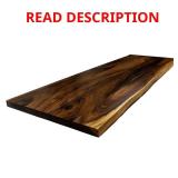 Saman Butcher Block Countertop, Dark Brown