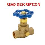 1/2 in. Brass Sweat x Sweat Stop & Waste Valve