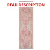 Isabella Pink Rug 2ft7in x8ft Indoor Runner