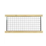6 ft. Pressure-Treated Black Hog Wire Rail