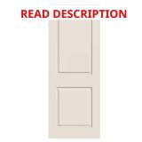 24 in. x 80 in. Primed Door Slab, 2-Panel