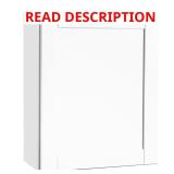 Shaker Wall Cabinet Satin White **HAS DAMAGE