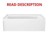 Classic 500 60" Left-Drain Bathtub White