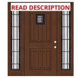 Regency 64x80 2-Panel Chestnut Front Door
