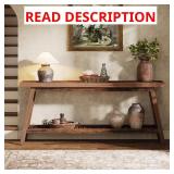 Turrella 70.9in Rustic Brown Console Table