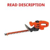 16 in. 3.0A Corded Hedge Trimmer with Saw Tip