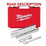Milwaukee 3/8 in Drive Metric Socket Set 32pc
