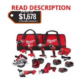 Milwaukee M18 18V Cordless 8-Tool Kit