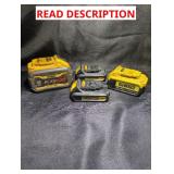 DeWalt 20V MAX Battery Salvage Lot
