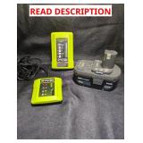 Ryobi Salvage Battery And Charging Lot