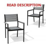 Stackable Gray Outdoor Chairs
