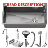 30 in. Undermount Sink with Faucet
