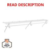 72 in. Wire Closet System with White Mount Kit 4P
