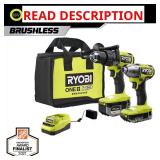 RYOBI 18V Hammer Drill & Impact Kit